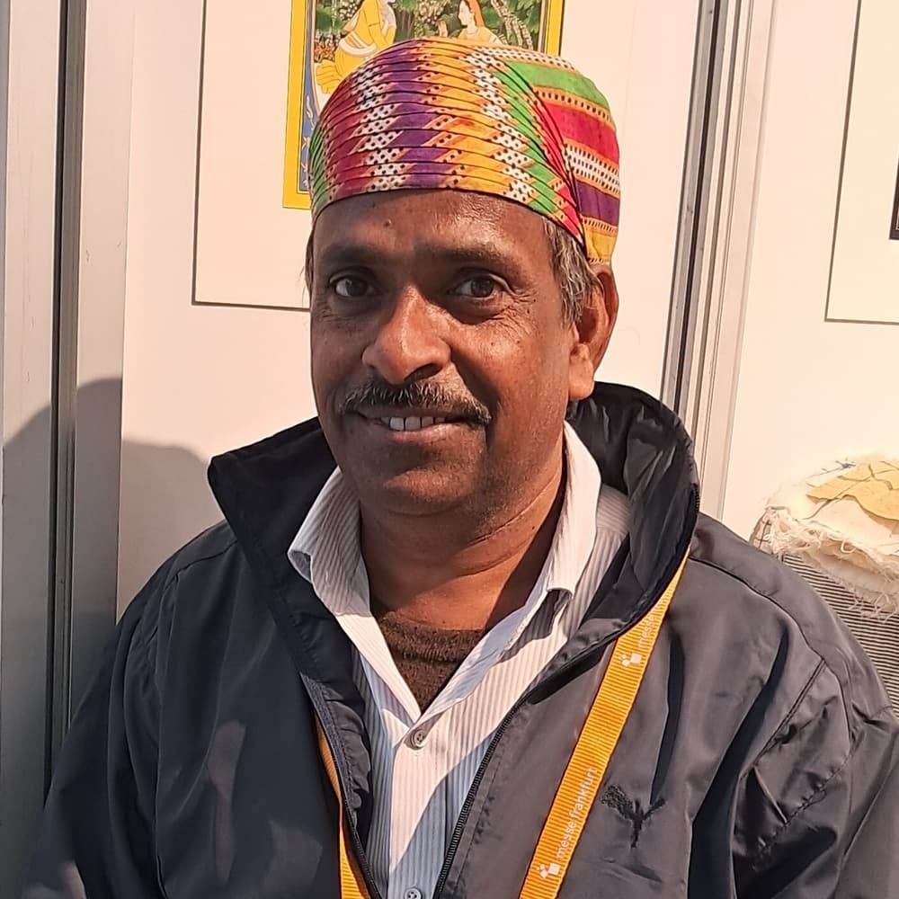 Portrait of Dinesh Chandra Kumhar, Molela terracotta artisan