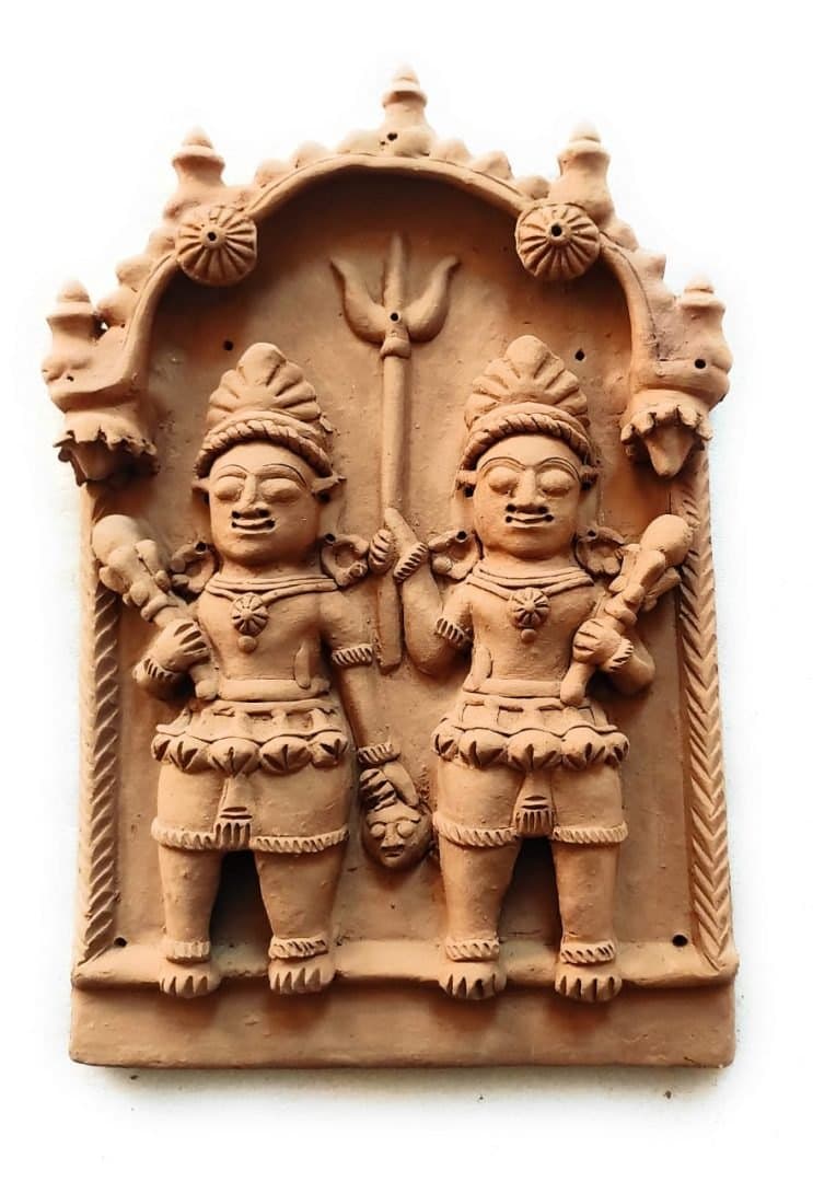 Bhairav Kala Gora terracotta plaque